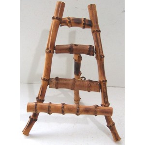 Vintage Wooden Asian Bamboo Small Art Artwork Picture Easel Tripod Display Stand   283102298020